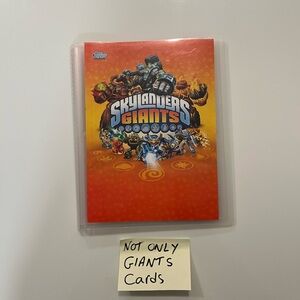Skylanders Giants Card Binder -Collectible Sleeve With Different Cards Included